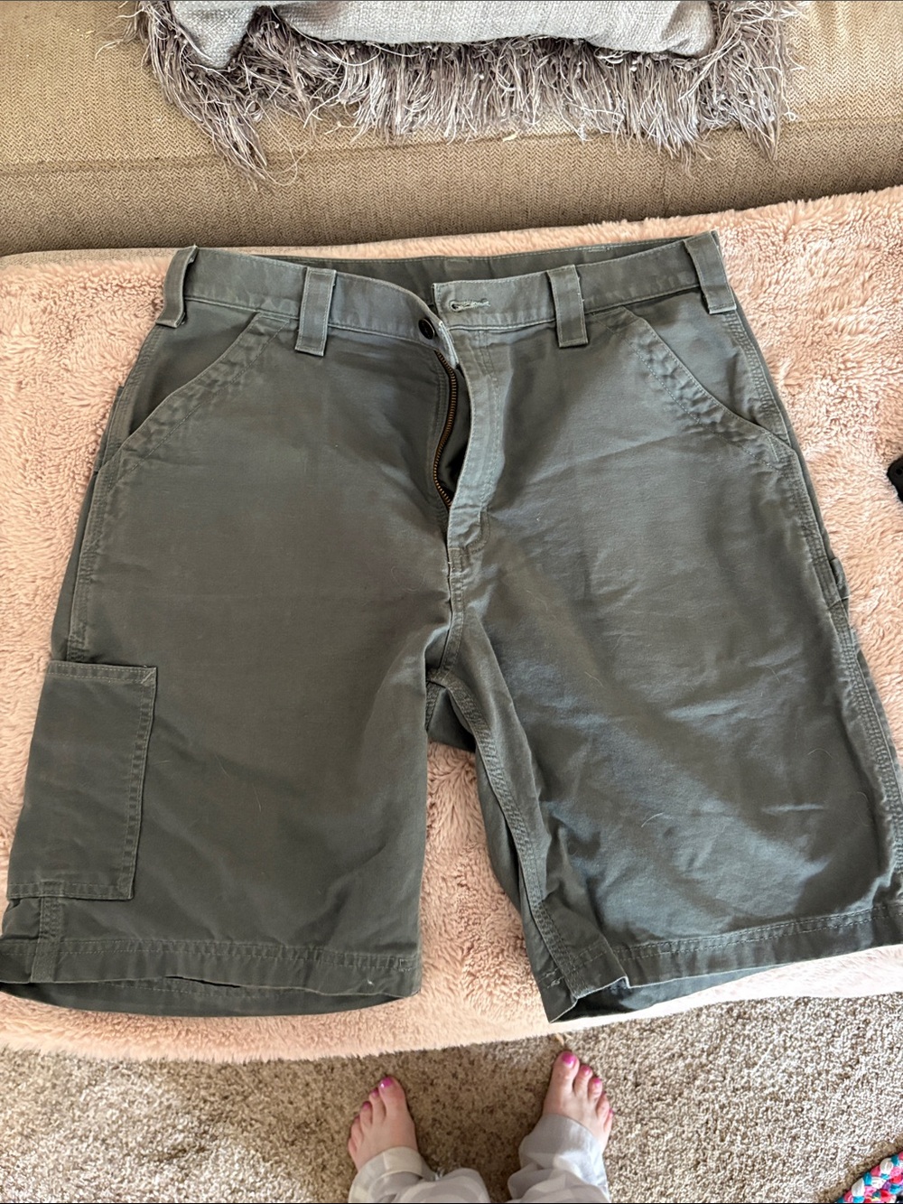 Carhartt Men's Charcoal Gray Cargo Shorts